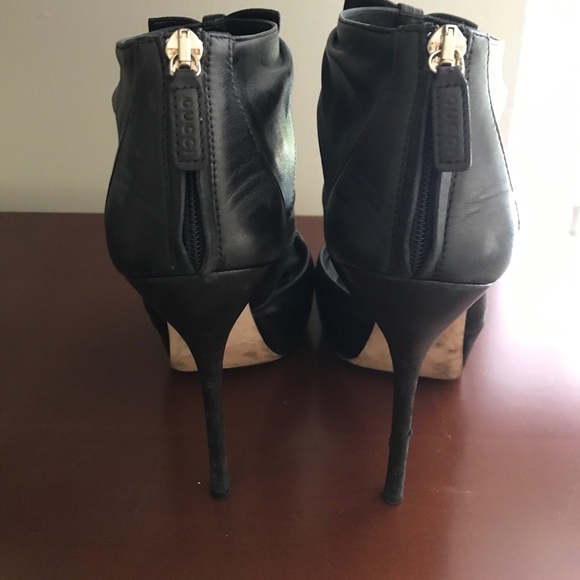 GUCCI sky high heels! All leather! Like booties! - Picture 4 of 6